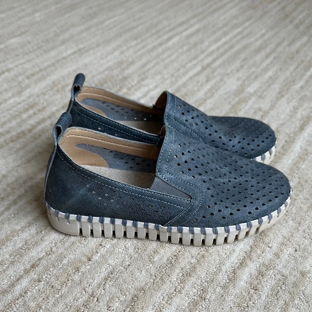 Ilse Jacobsen Tulip for Kids Sapphire Blue Sneaker Shoe Size EU 31 | US 13.5